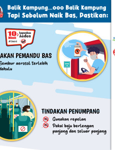 Hapuskan Aedes : Sebelum Naik Bas, Pastikan 